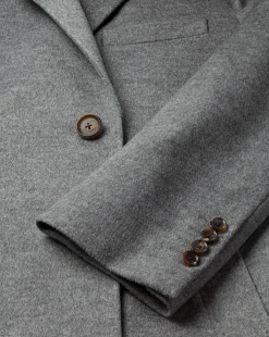 Best Charles Tyrwhitt Wool Overcoat - Grey