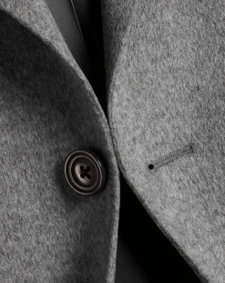 Fashion Charles Tyrwhitt Wool Overcoat - Light Grey