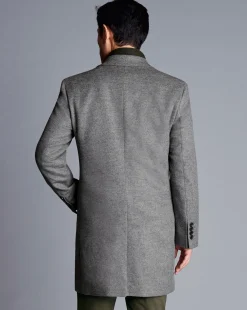 Fashion Charles Tyrwhitt Wool Overcoat - Light Grey