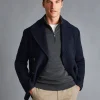 Flash Sale Charles Tyrwhitt Wool Peacoat - Navy