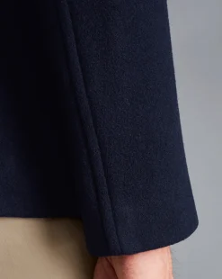 Flash Sale Charles Tyrwhitt Wool Peacoat - Navy