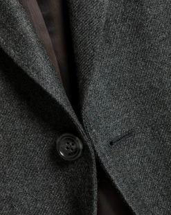 New Charles Tyrwhitt Wool Texture Jacket - Grey